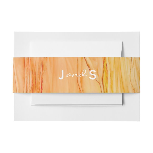 Wedding Elegant Bouquet Einladungsbanderole (Vorderseite Beispiel)