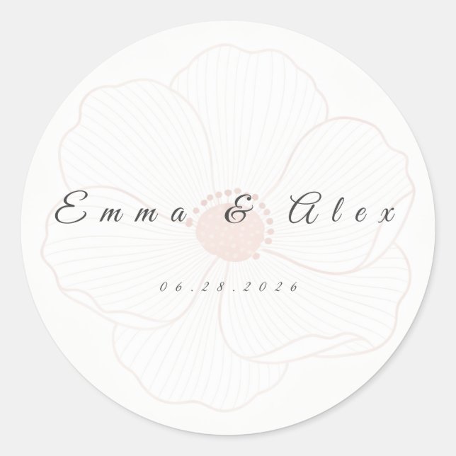 Wedding Envelope Seal Sticker (Vorderseite)