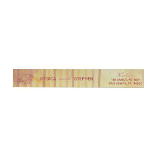 Wedding Envelope WrapAround Label asiatisch beeinf