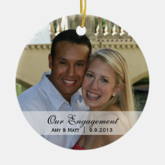 Wedding | erste WeihnachtsFoto-Verzierung Keramik Ornament