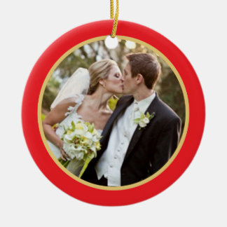 Wedding | erste WeihnachtsFoto-Verzierung Keramikornament