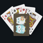 Wedding Eulen - niedliche Braut und Bräutigam Spielkarten<br><div class="desc"></div>