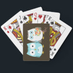 Wedding Eulen - niedliche Braut und Bräutigam Spielkarten<br><div class="desc"></div>