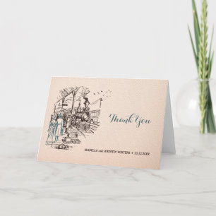 Wedding Express – Hochzeits‑Dankeschön Dankeskarte