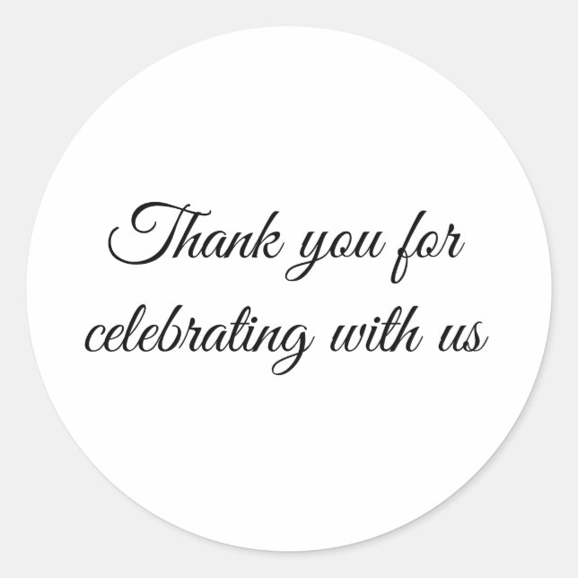 Wedding favour sticker (Vorderseite)