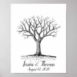 Wedding Fingerprint Guest Book Poster