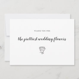 Wedding Flowers Florist Dankeskarte