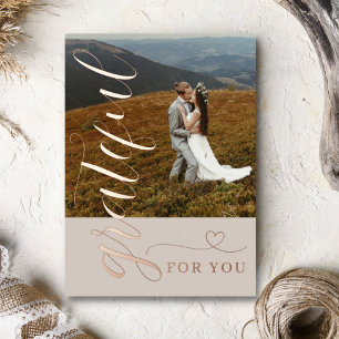 Wedding Foil Holiday Card Folien Feiertagskarte