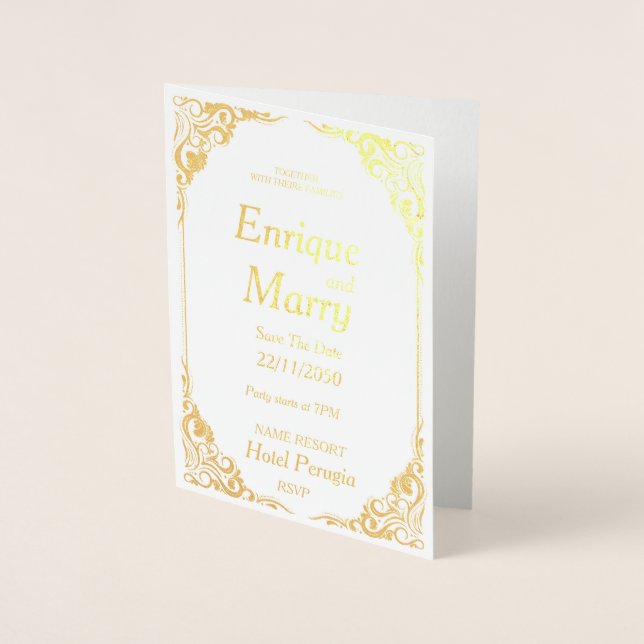 WEDDING FOLIENKARTE (Vorderseite)