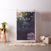 Wedding Foto Booth Backdrop Chic Floral Mason Jar