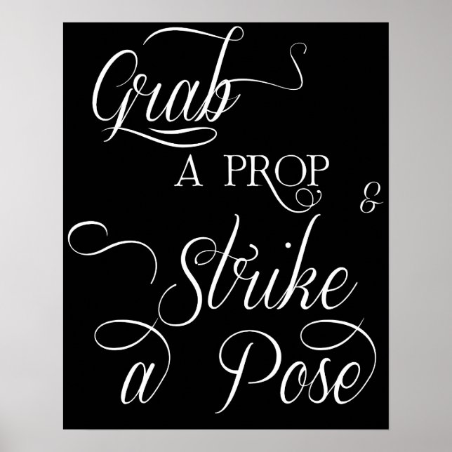 Wedding Foto Booth Sign Poster (Vorne)