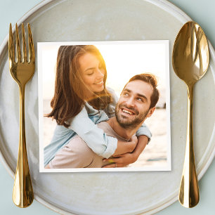 Wedding Foto Couple Newlywed Serviette