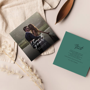 Wedding Foto Hand Danke Mitteilungskarte