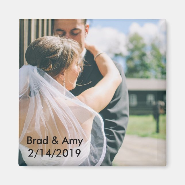 Wedding Foto Magnet (Vorne)