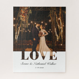 Wedding Foto Newlyweds Keepake Puzzle