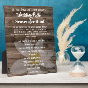 Wedding Foto Scavenger Hunt Fotoplatte