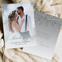 Wedding Foto Silver Glitzer Tropfen