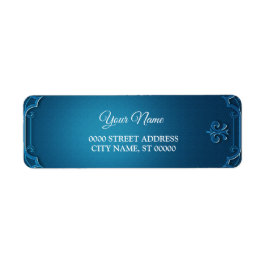 Wedding Geometric Teal Turquoise Return Address