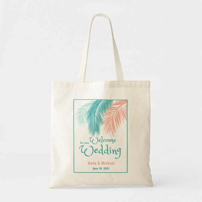 Wedding Gift Bags, Wedding Welcome Bag Tragetasche (Vorne)