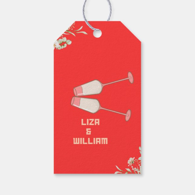 Wedding GIFTThank You Tag Geschenkanhänger (Rückseite)