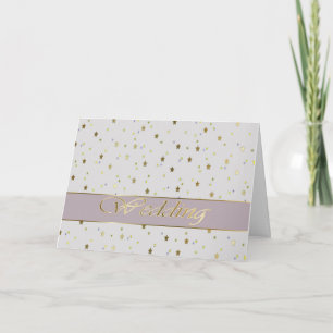 Wedding Glückwunsch-silbernes Gold spielt Karte