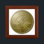 Wedding Gold Blume Monogram Geschenkboxen 3<br><div class="desc">Eine Personalisierte Mit Monogramm HochzeitsGeschenkboxen fügt Ihrer Hochzeit die ultimative Touch der Eleganz hinzu.</div>