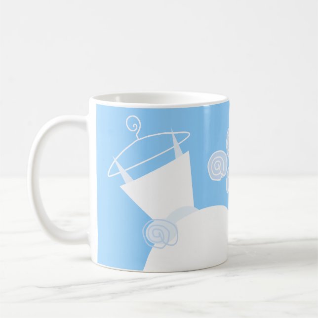 Wedding Gown Blue 'Bridesmaid' Tasse (Links)