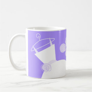 Wedding Gown Lila 'Brautparty' Tasse