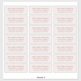 Wedding Guest Address Label 21 Verschiedene Adress