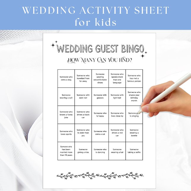 Wedding Guest Bingo Activity Sheet (Von Creator hochgeladen)