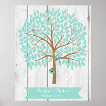 Wedding Guest Book Alternative Tree, 155 Blätter