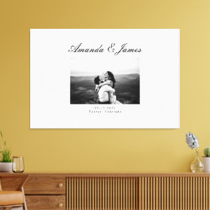Wedding Guest Book Leinwand Alternative Guestbook