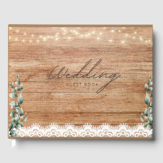 Wedding Guest book Rustic Theme Gästebuch
