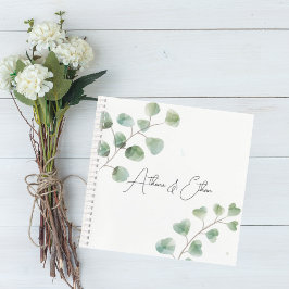 Wedding Guest Book with Eucalyptus Leaves Notizbuch