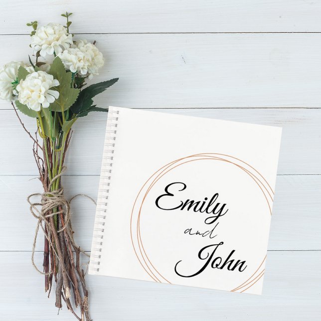 Wedding Guest Book with Terracotta Circle Notizbuch (Von Creator hochgeladen)