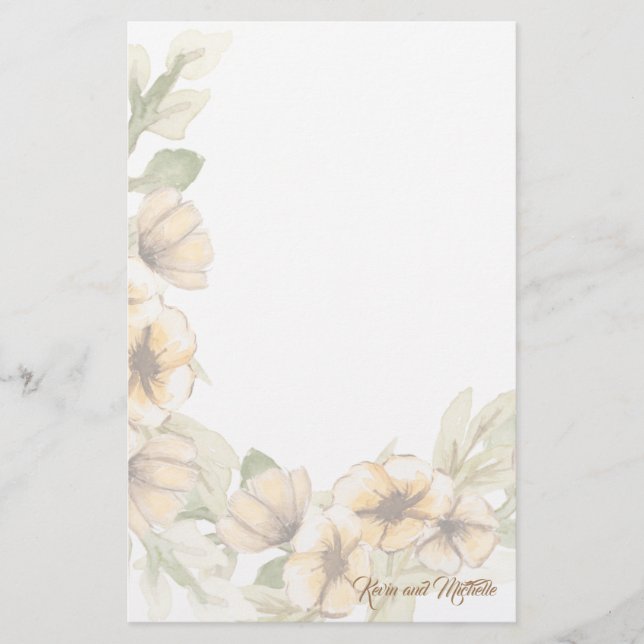 Wedding Guest Favor Briefpapier (Vorderseite)