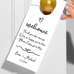 Wedding Guest Welcome Door Hanger Türanhänger