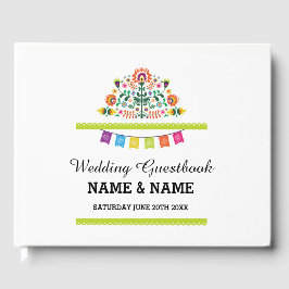 Wedding GuestBook Fiesta Mexico Floral Rustic Gästebuch