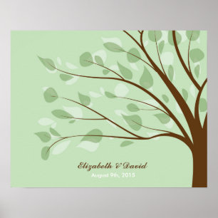 Wedding Guestbook Tree Poster