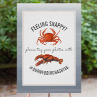 Wedding Hashtag Gefühl Snappy Watercolor Sign