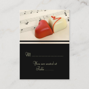 Wedding Hearts Set Platzkarte
