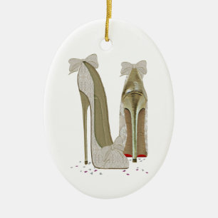Wedding hohe Heels-Kunst Keramikornament