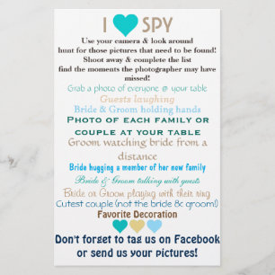 Wedding I Spy
