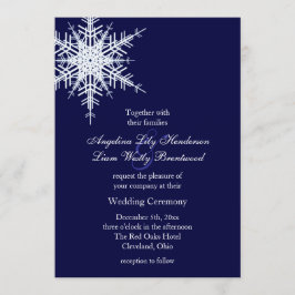 Wedding in der Winter-Einladung Einladung