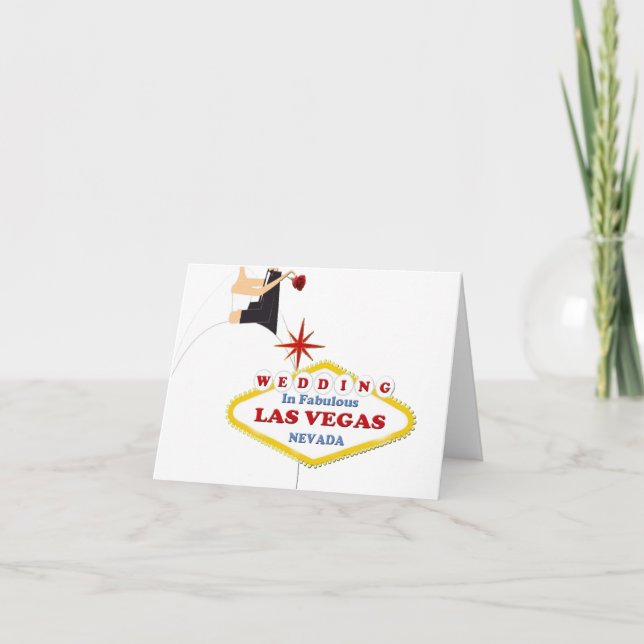 Wedding in Las Vegas Card Einladung (Vorderseite)