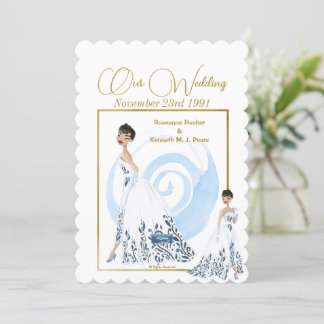 Wedding Inv. 4 White(The Dress) RFPMDesign ©️ 2024 Einladung
