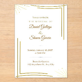 wedding invitation acryleinladungen