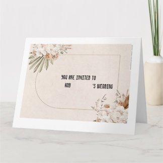 Wedding invitation card karte