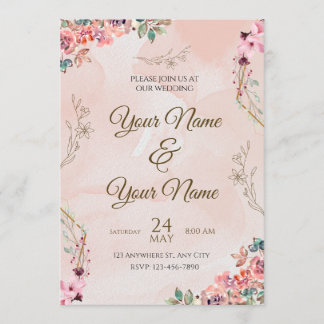 Wedding Invitation Card Programm