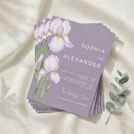 Wedding Invitation "Delicate Irises" Einladung